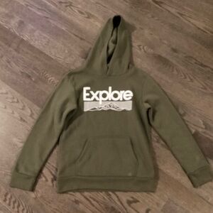 Tony Hawk kids Green Explore Hoodie size 14/16